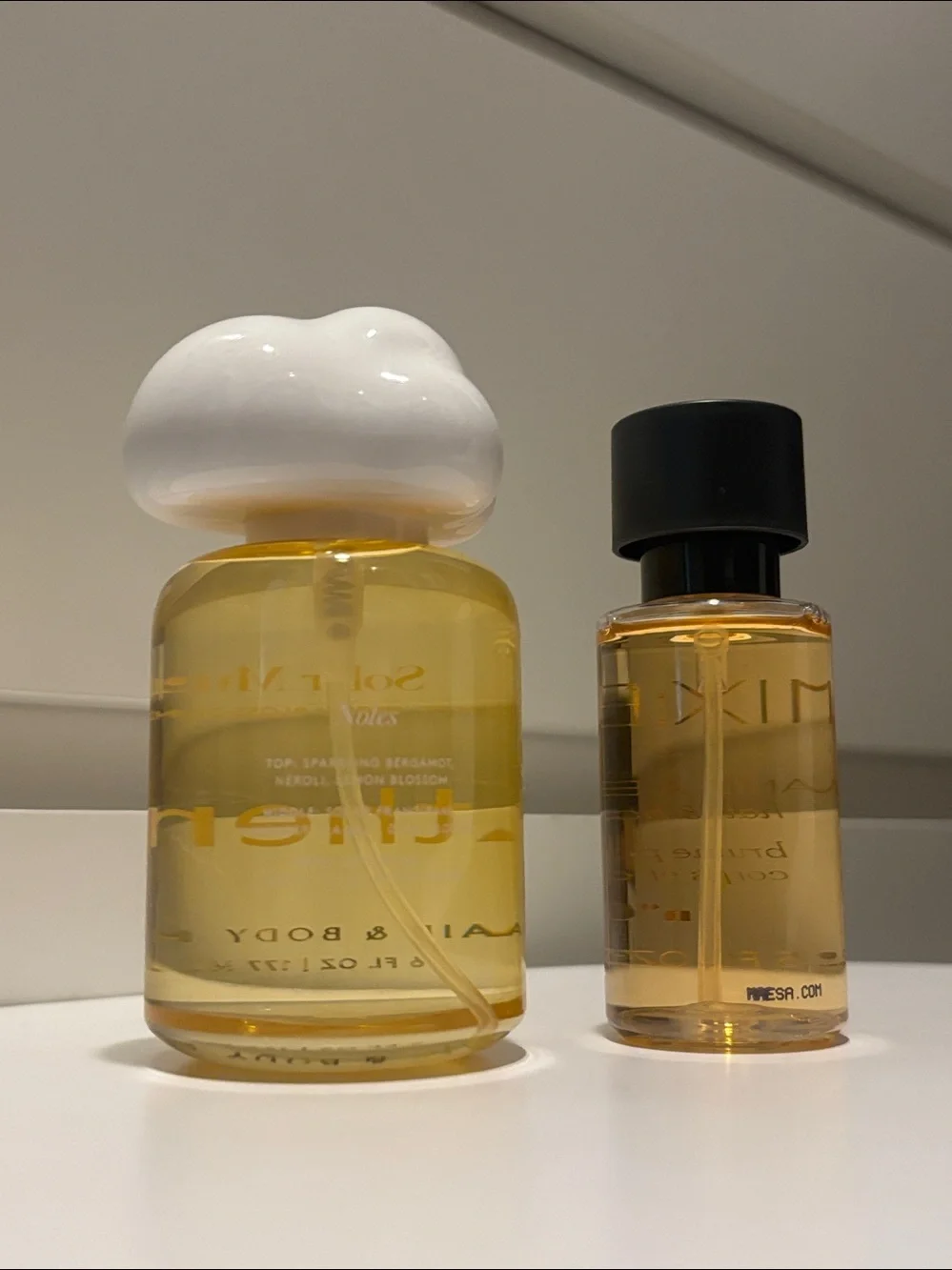 Bundle of 2 body mists: Athena Club Solar Muse and MixBar Vanilla Bourbon